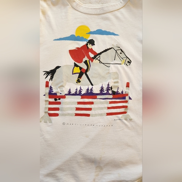 Vintage Marci Lipman Showjumping Tshirt - Picture 1 of 11